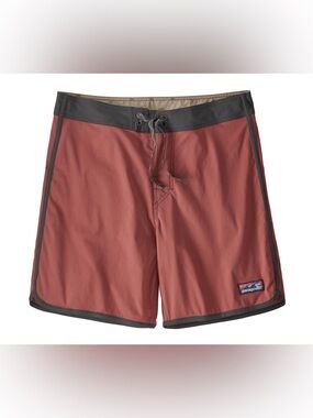 Patagonia Scallop Hem Stretch Wavefarer Boardshorts in Red Clay Size 34